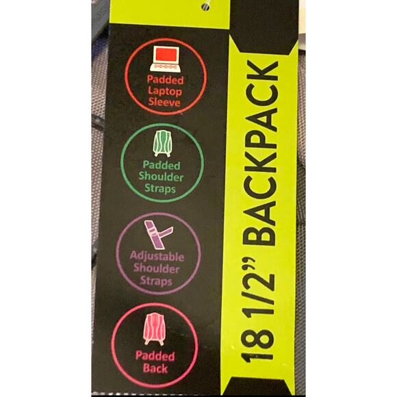 Eastsport Apex Sport Backpack 18 Inch Light Purple School Class Hiking Outdoors - Picture 9 of 16